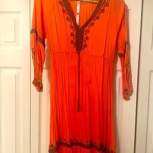 Burnt Orange Ranchi Estancio dress